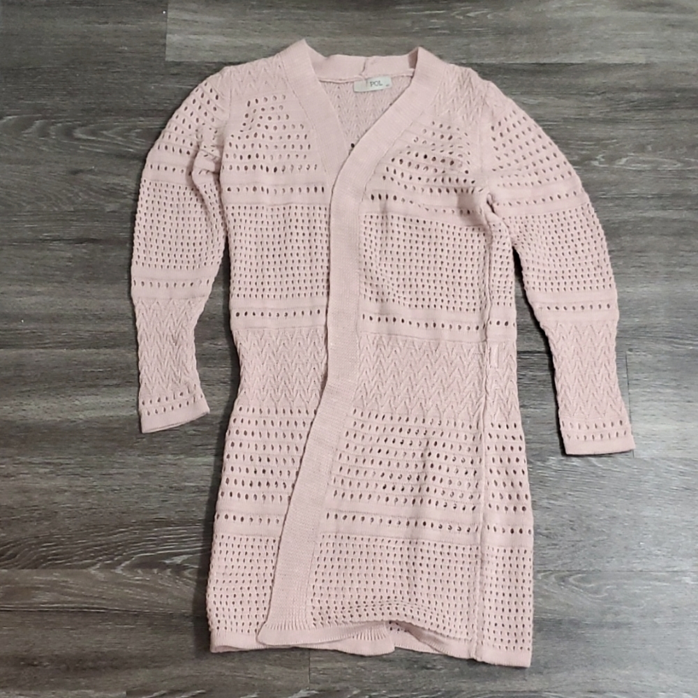 HoPoi pink cardigan